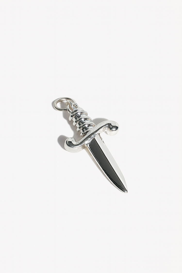 Dagger Earring Charm in Silver